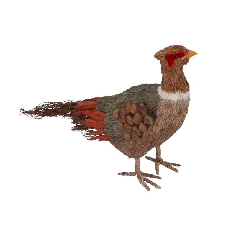 Gisela Graham Bristle Pheasant Ornament