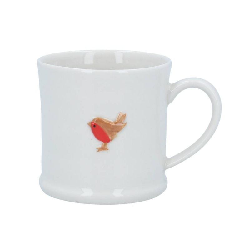 Gisela Graham Ceramic Mini Mug - Robin