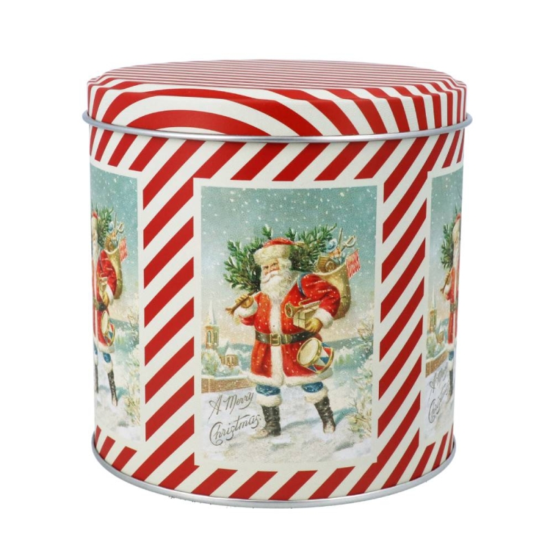 Gisela Graham Nostalgia Santa Chocolate Tin