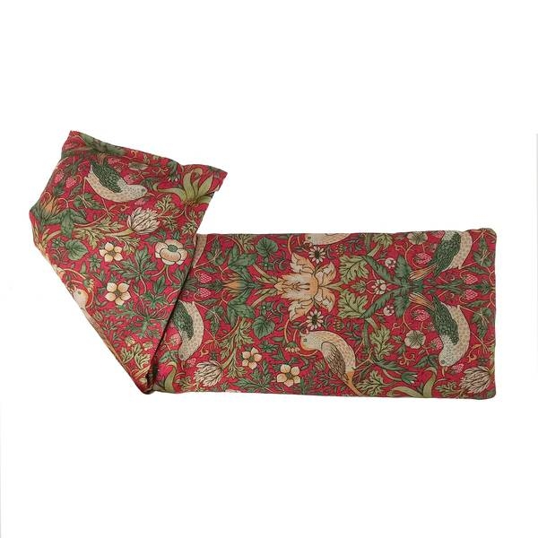 William Morris Strawberry Thief Crimson Lavender Wheat Bag