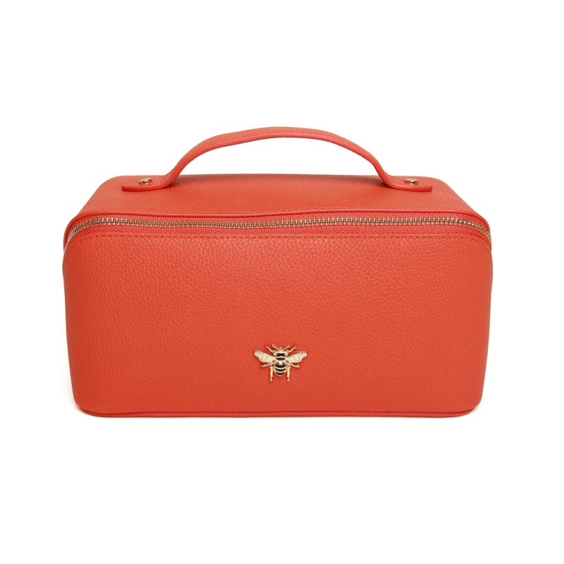 Alice Wheeler London Train Case - Orange