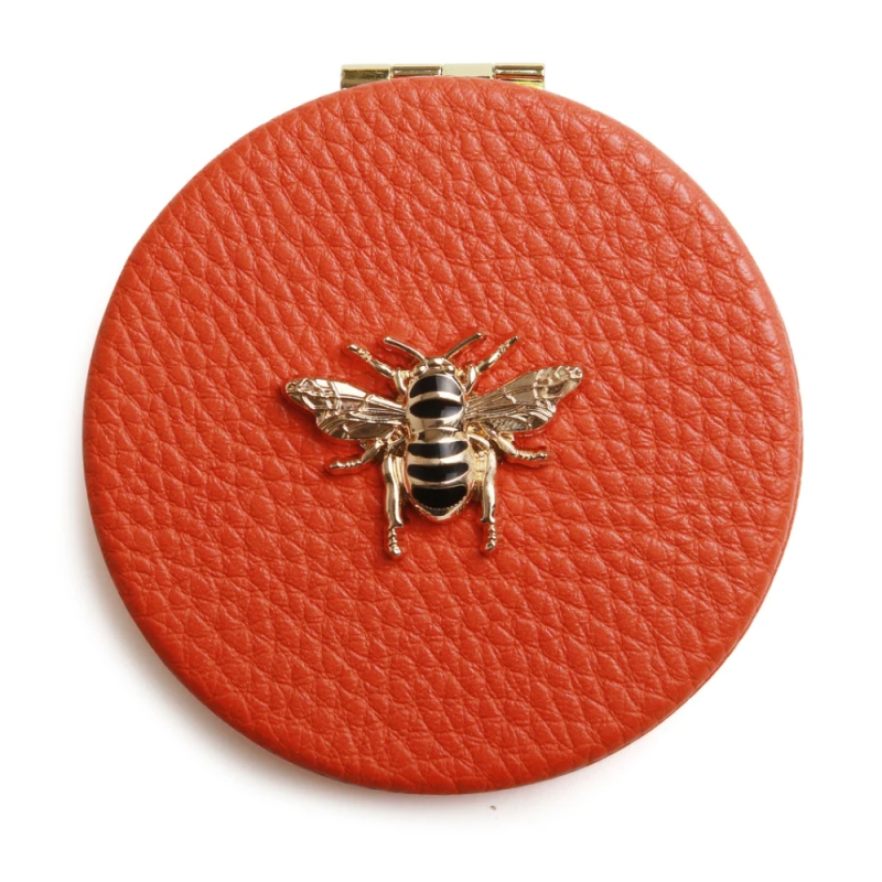 Alice Wheeler London Compact Mirror - Orange