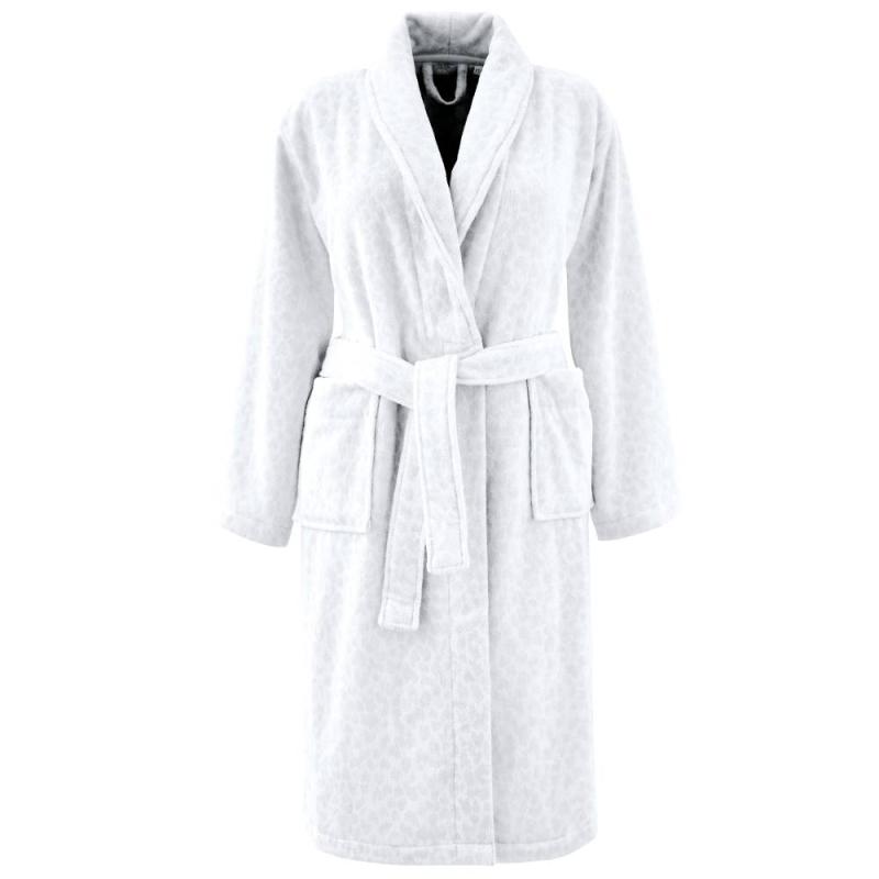 Nicole Scherzinger Bath Robe Silver & White