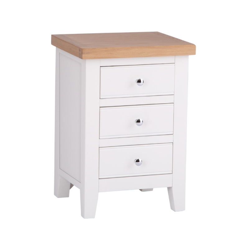 Elveden Large Bedside Cabinet White