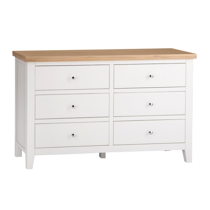 Elveden 6 Drawer Chest White