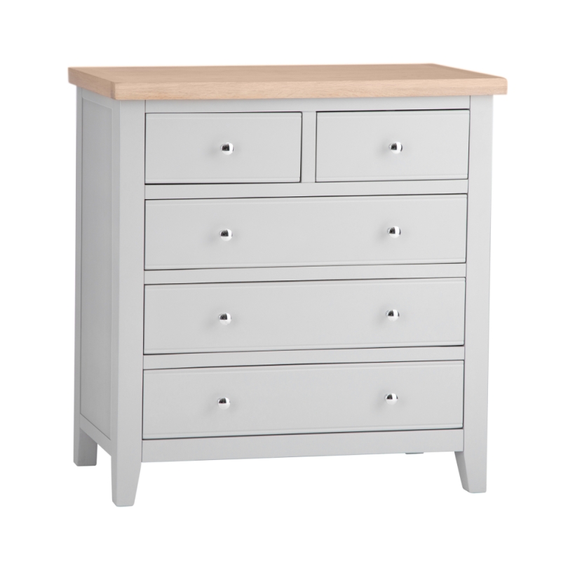 Elveden 2+3 Drawer Chest Grey