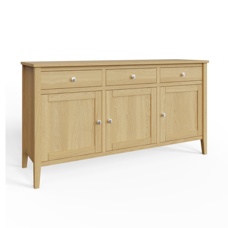 Veneto 3 Door 3 Drawer Sideboard Oak