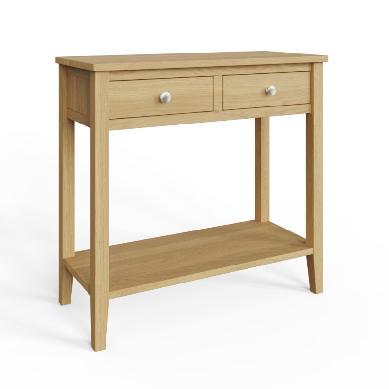 Veneto 2 Drawer Console Table Oak