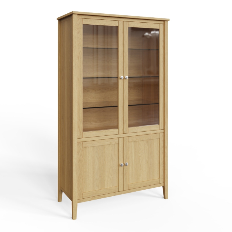 Veneto Display Cabinet Oak