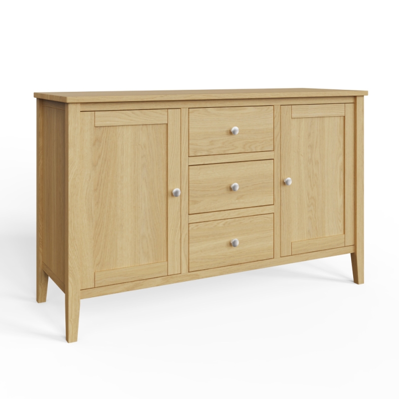 Veneto 2 Door 3 Drawer Sideboard Oak