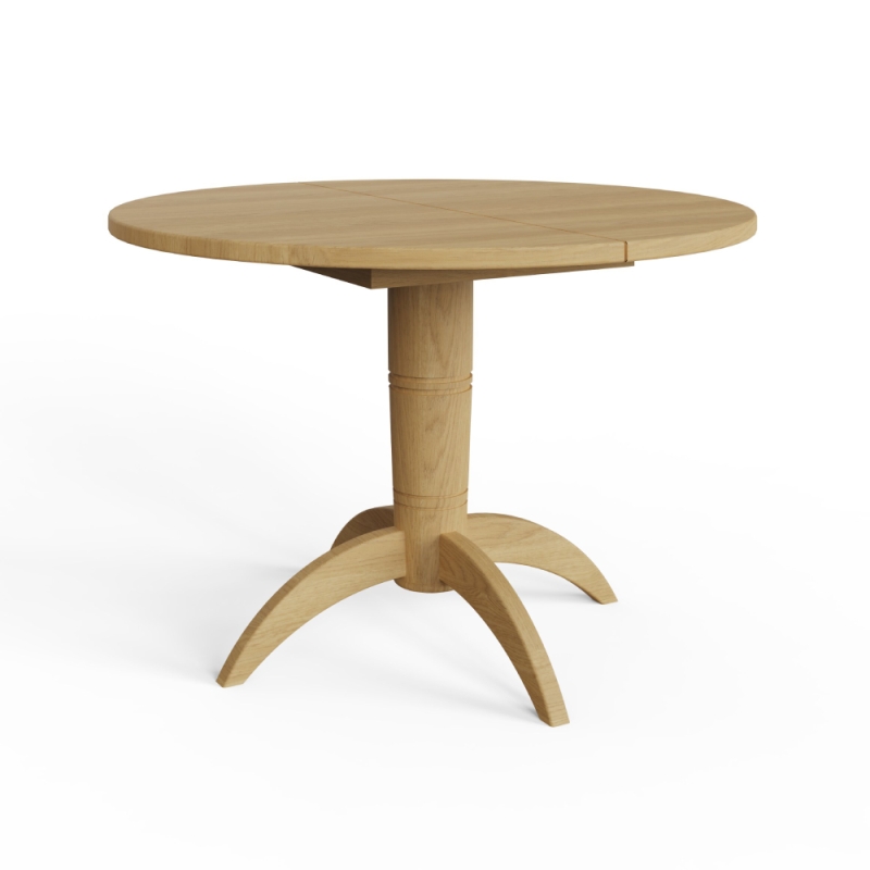 Veneto Extending Round Table Oak