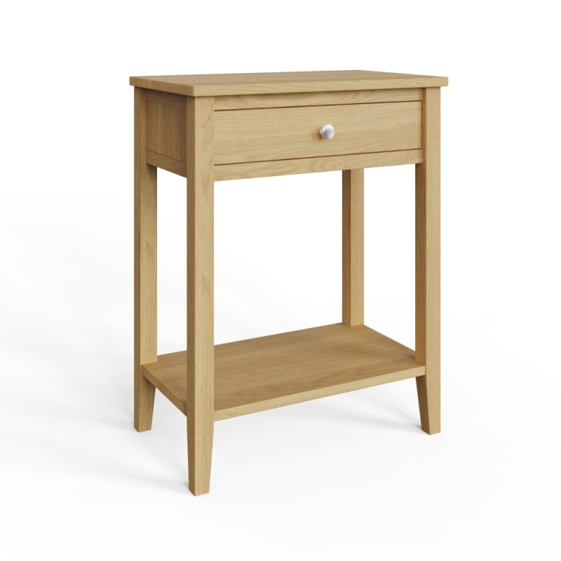 Veneto 1 Drawer Console Table Oak