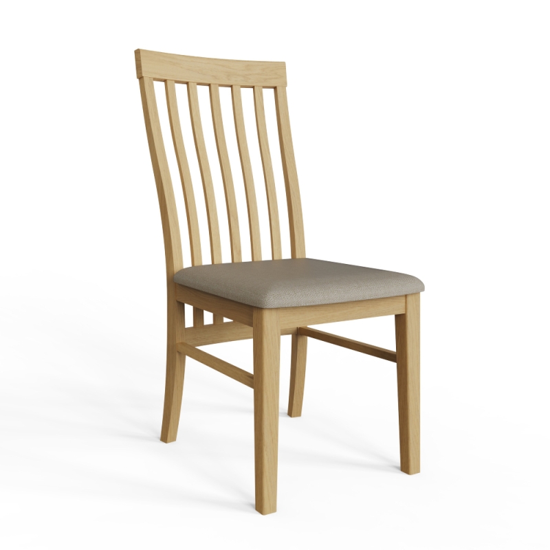 Veneto Slatted Back Dining Chair Oak