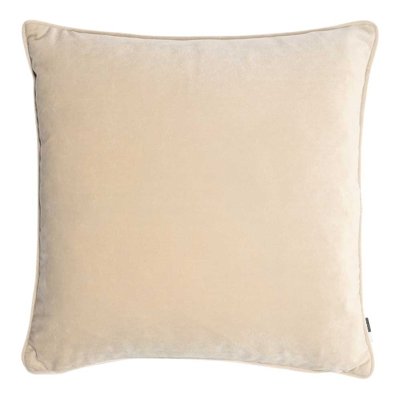 Luxe 43cm Velvet Piped Cushion Champagne