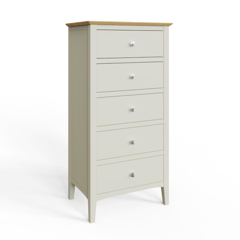 Veneto Tall 5 Drawer Chest Painted