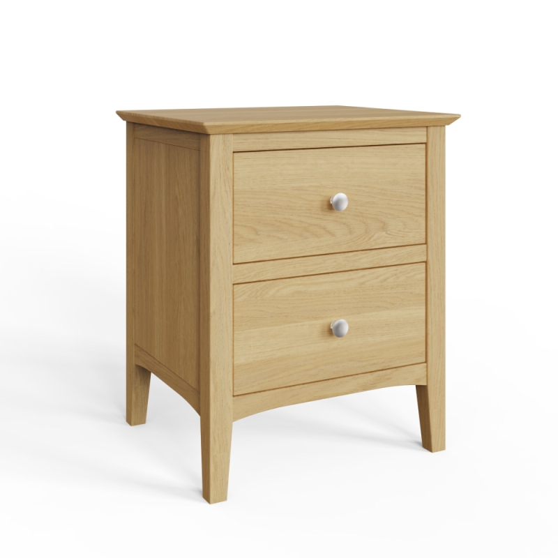 Veneto 2 Drawer Bedside Oak