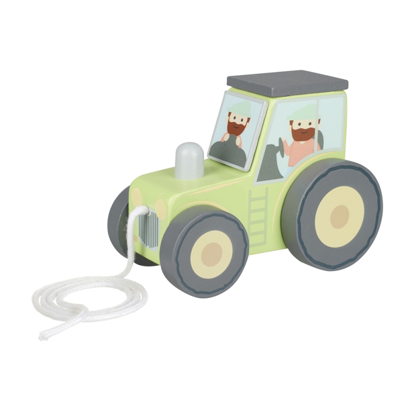 Orange Tree Toys Pull Along Tractor FSC