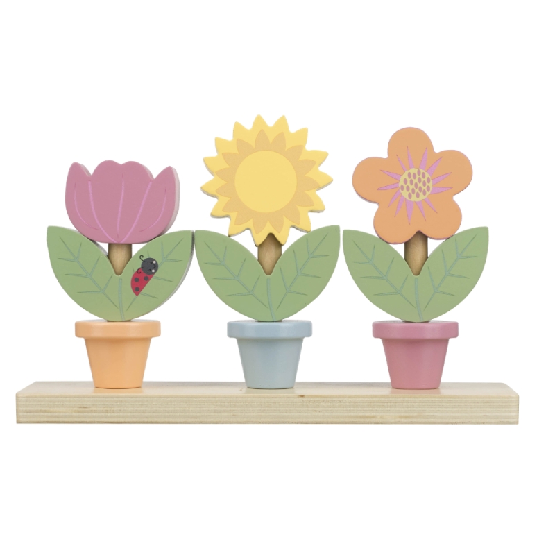 Orange Tree Toys Stacking Flower Pots