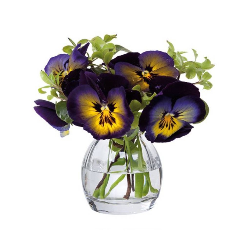 Dartington Florabundance Pansy Vase