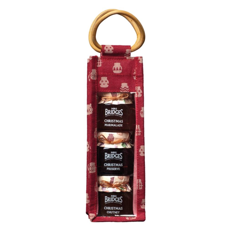 Mrs Bridges Christmas Indulgence Triple Jar Juco Bag 326g