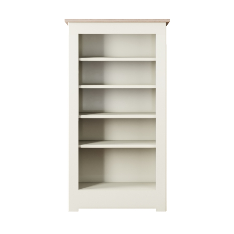 Milton Medium Open Bookcase Oak Top