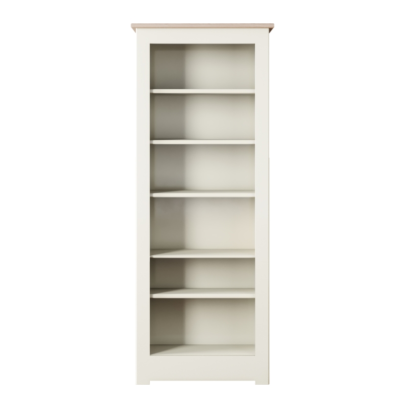 Milton Ex Tall Open Bookcase Oak Top