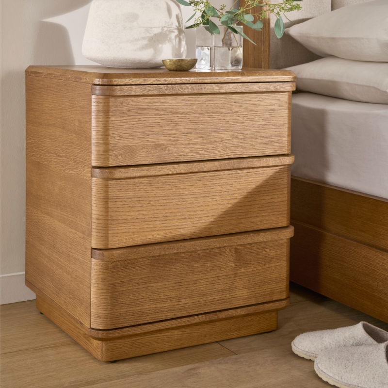 Palmdale 3 Drawer Bedside