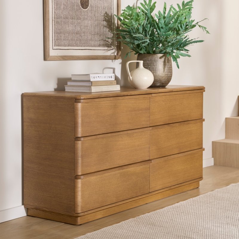 Placid 3+3 Drawer Wide Chest