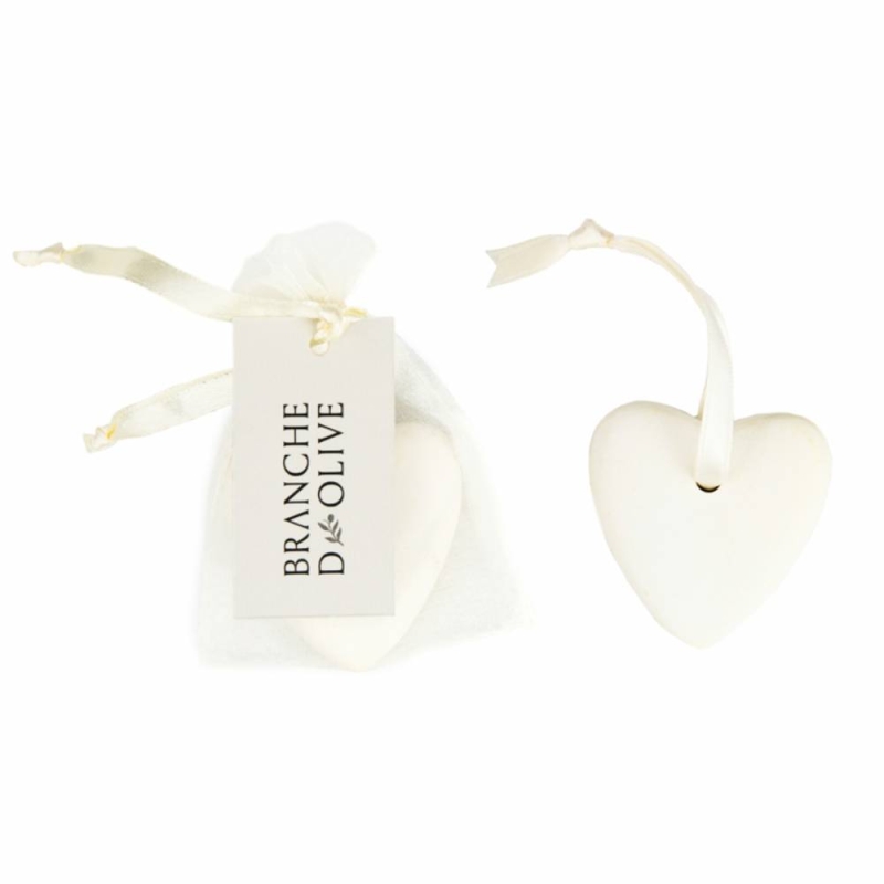 Branche d'Olive Ceramic Heart - Garrigue