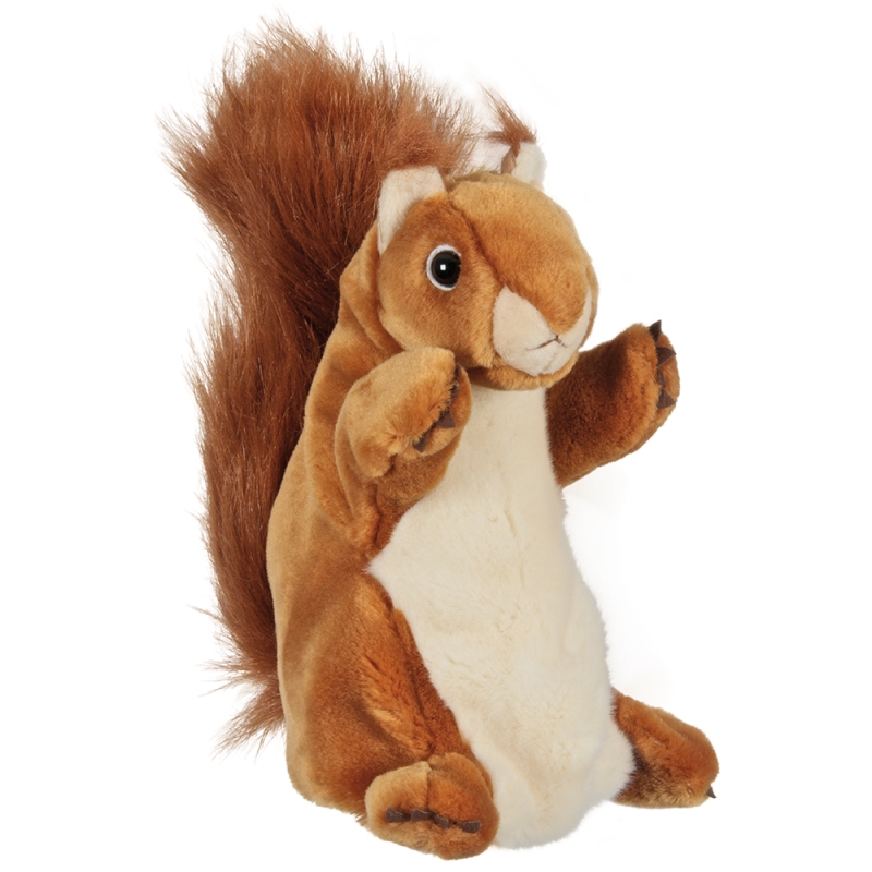 long sleeved red squirrel puppet