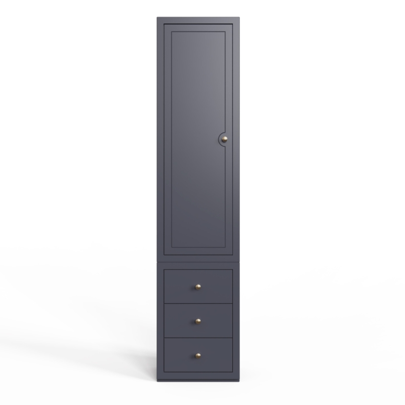 Mayfair Narrow Tall 1 Door 3 Drawer Wardrobe