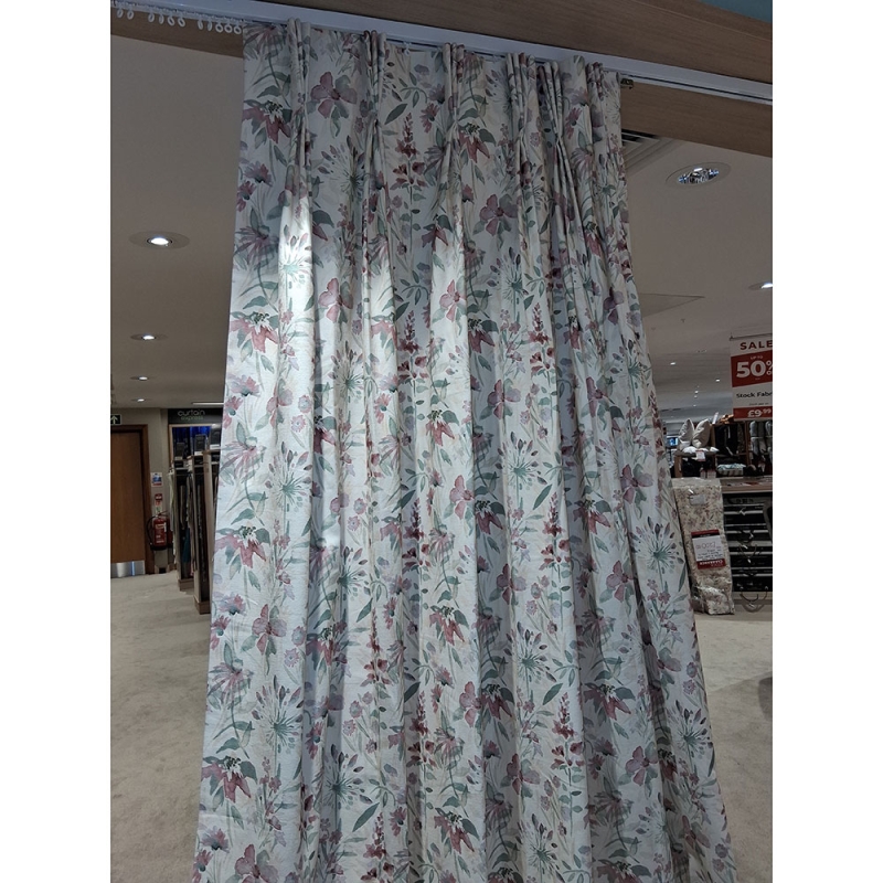 Pair of Triple Pinch Pleat Curtains in Alport Sage (Ipswich)