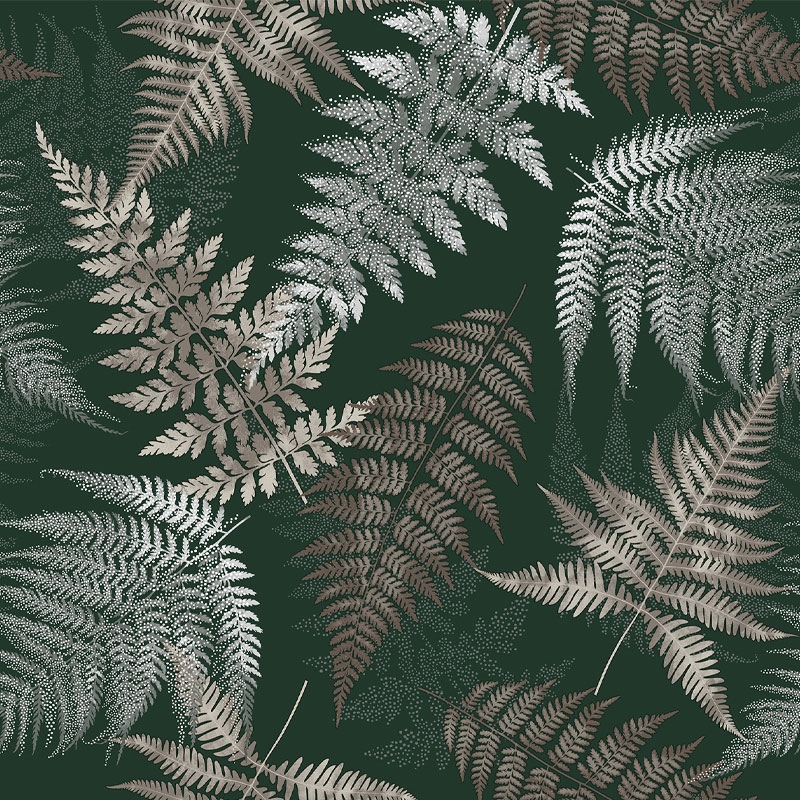 Fern Leaves PVC Tablecloth Fabric