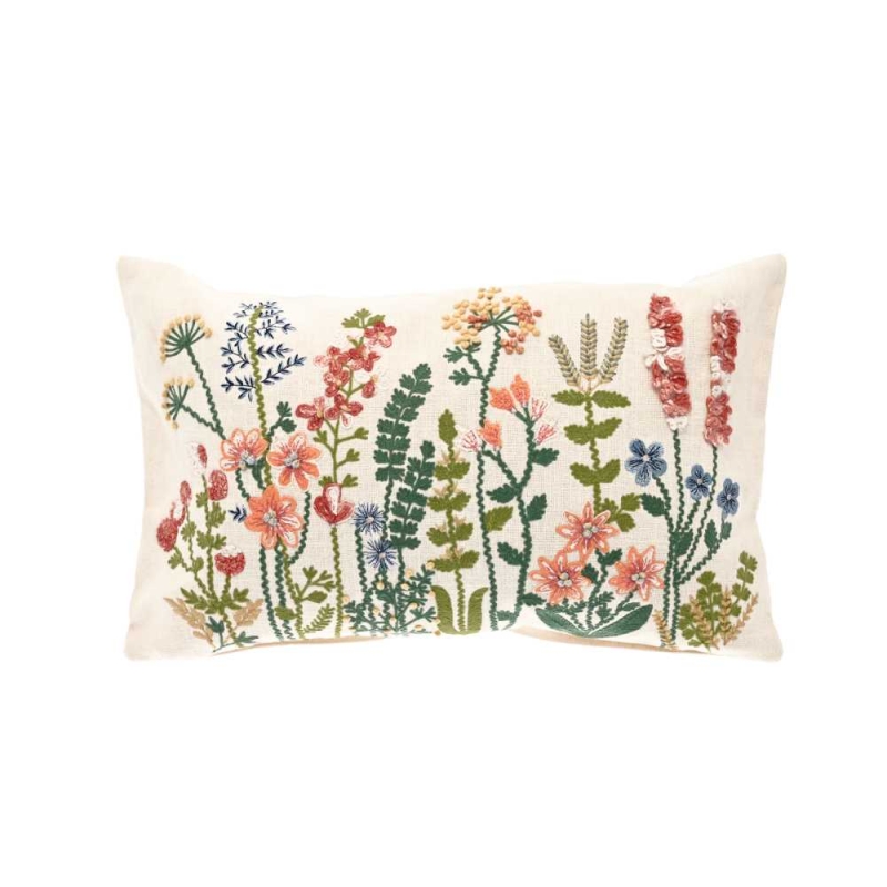 Walton & Co Walton & Co Embroidered Summertime 30cm x 50cm Cushion