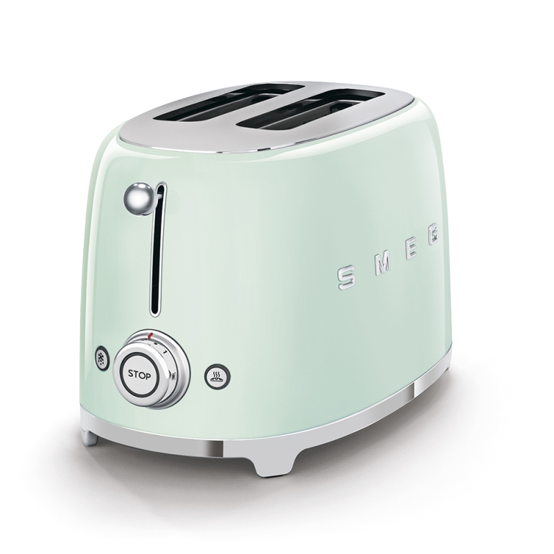 Smeg 2 Slice Toaster Pastel Green