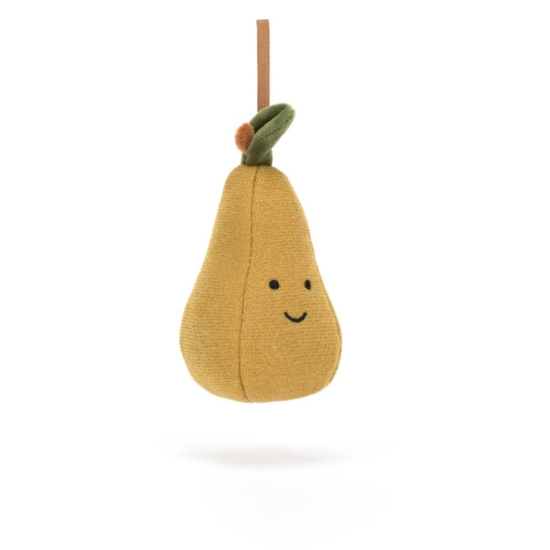 Jellycat Festive Folly Pear Decoration