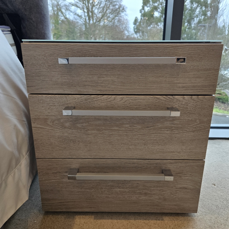 Nolte Alegro 3 Drawer Bedside (Ipswich)