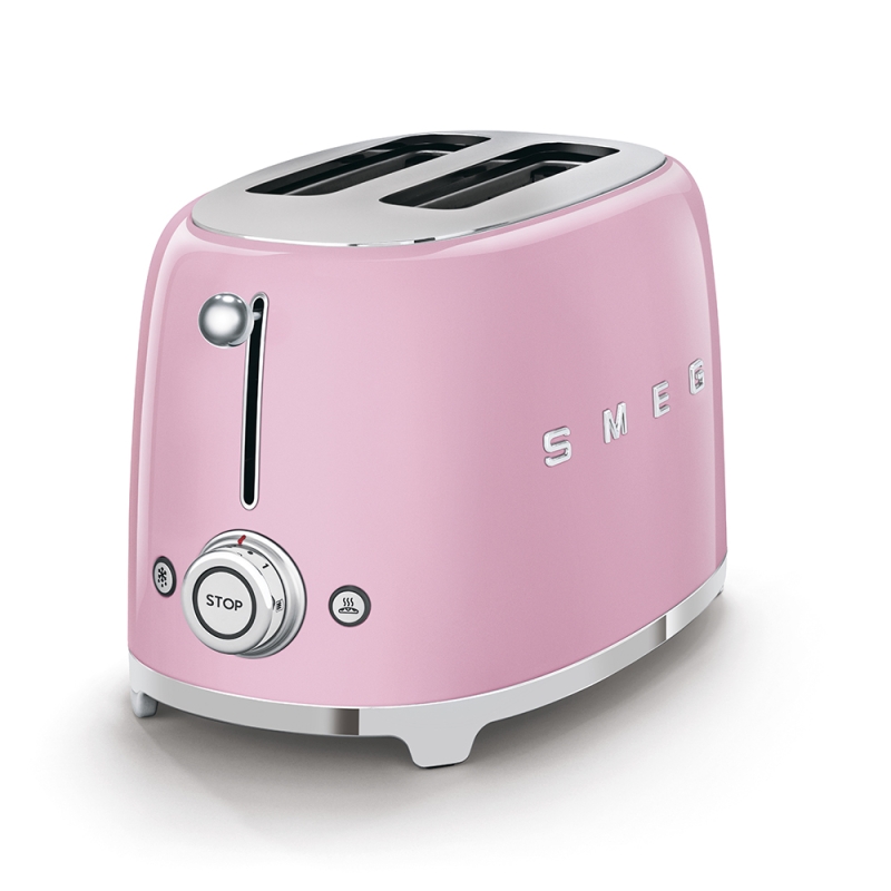 Smeg 2 Slice Toaster Pink