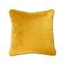 Luxe 50cm Velvet Piped Cushion Cognac