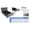 Otley Ottoman Bed Frame Smooth Midnight