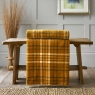 Snuggle Touch Tartan Throw 140X180 Ochre