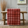 Snuggle Touch Tartan Throw 140X180 Merlot