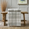 Snuggle Touch Tartan Throw 140X180 Silver