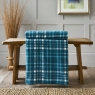 Snuggle Touch Tartan Throw 140X180 Petrol