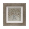 Small Tree Mirrow Liquid Art Framed Print