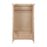 Toulon 2 Door 1 Drawer Wardrobe Open