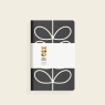 Orla Kiely Small Linear Stem Notebook in Slate