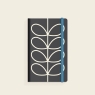 Orla Kiely Small Linear Stem Notebook in Slate