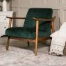 Harper Accent Chair Green Lifestyle