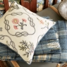 William Morris Strawberry Thief Cushion Indigo